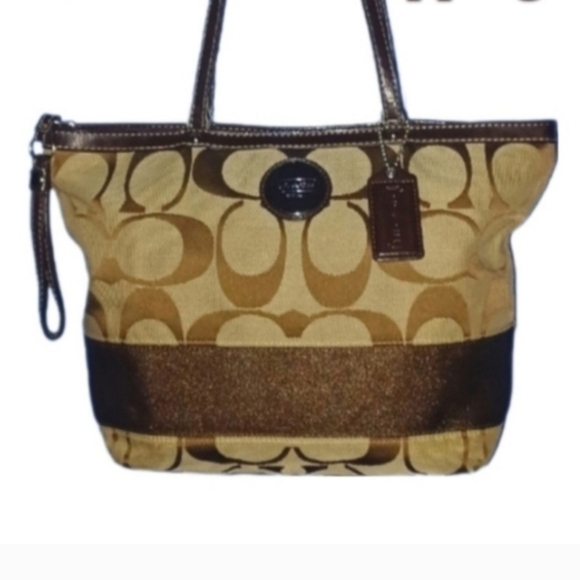 Coach Handbags - Coach Tan Brown Handbag Tote